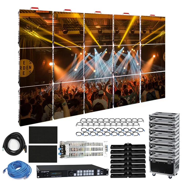 500*500/1000 P2 P3 P 4 P3.91 Full Color Indoor Concert Advertising Event Background LED Video Panel Screen Rental LED Display