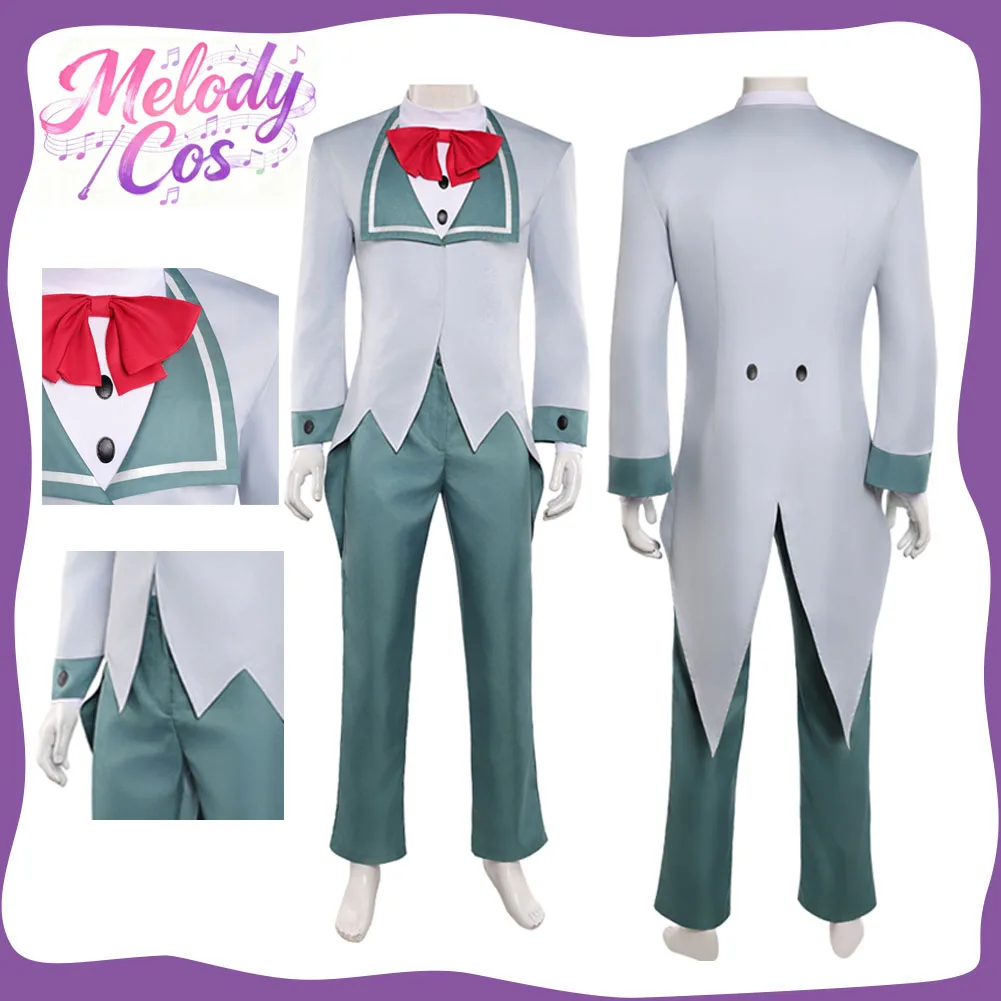 

Fantasia Vox Cosplay Uniform Costume Anime Hotel Disguise Shirt Coat Pants Set Men Adult Halloween Carnival Dress Up Party Suit