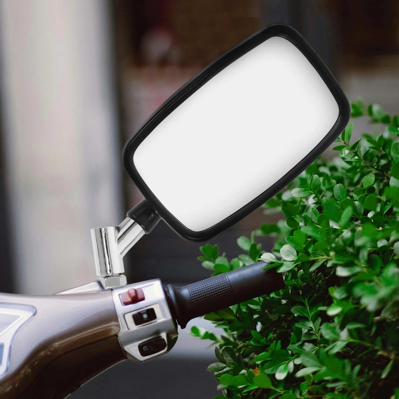 

1 Pair Large Rearview Mirror Square Durable Motorcycle Handlebar Mirrors Side Electric Scooter Replacement Fits