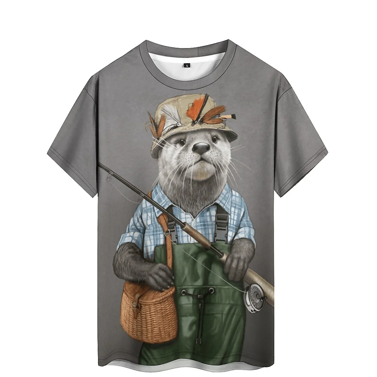 

Men's 3D Printed Short Sleeve T-Shirt - Novel Loose Street Fashion, Men's All-Over Print