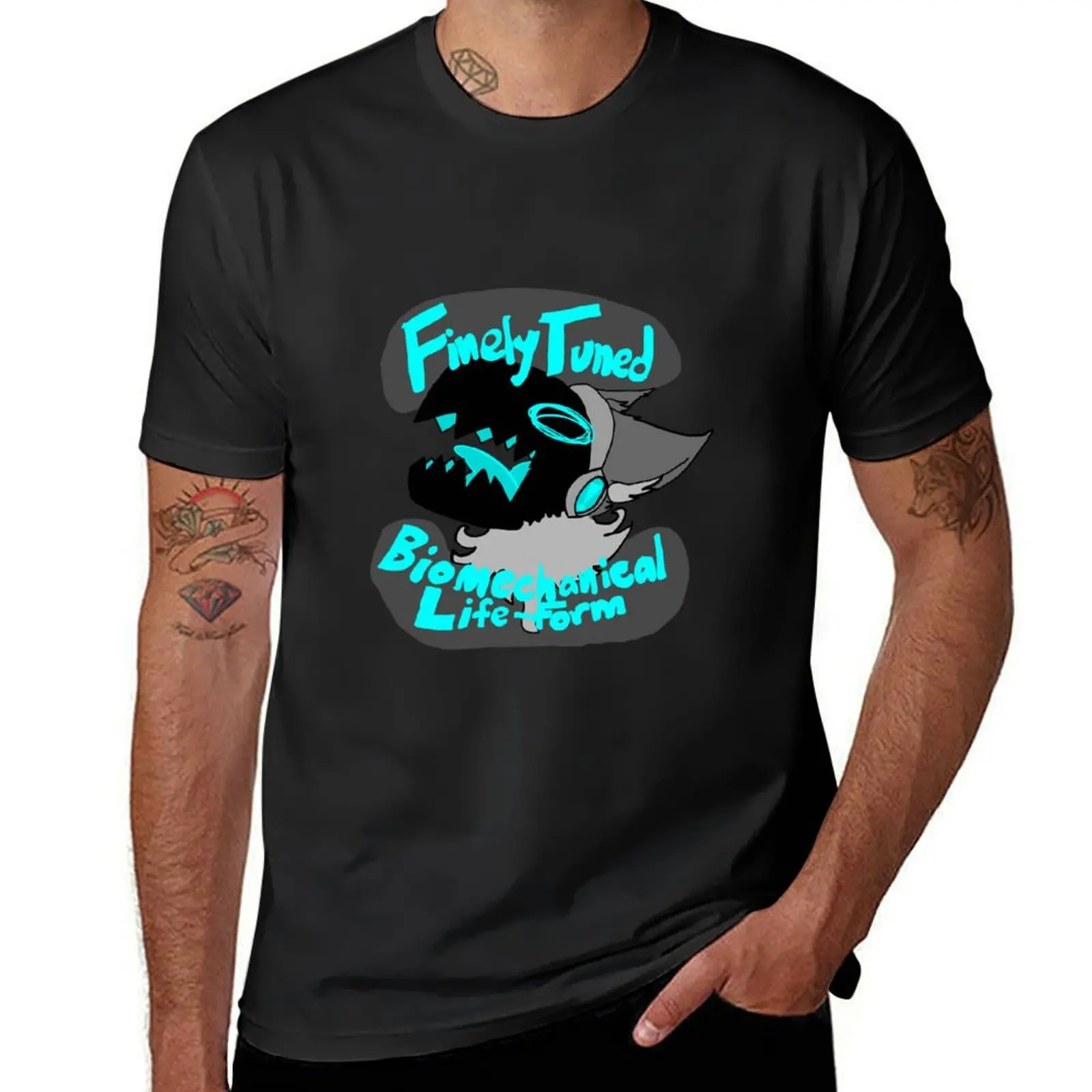 

Finely Tuned Biomechanical Lifeform Protogen T-Shirt sublime aesthetic clothes mens vintage t shirts