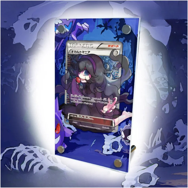 Pokemon PTCG Cards Brick Hex Maniac Anime Game Self Made Acrylic Protective Case DIY Extended Picture Does No Include Card Toys