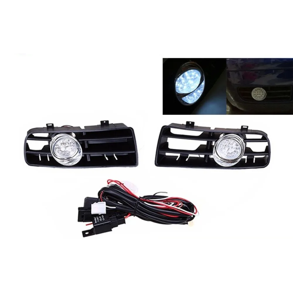 

LED Fog Light Grille Kit for Volkswagen Golf MK4 1999-2004 1J0853665B 1J0853666B