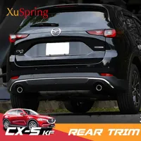 For Mazda CX-5 CX5 2022 2023 2024 KF Car Rear Door Bottom Chrome Trim Tail Bumper Strips Stickers Cover Styling Accessories