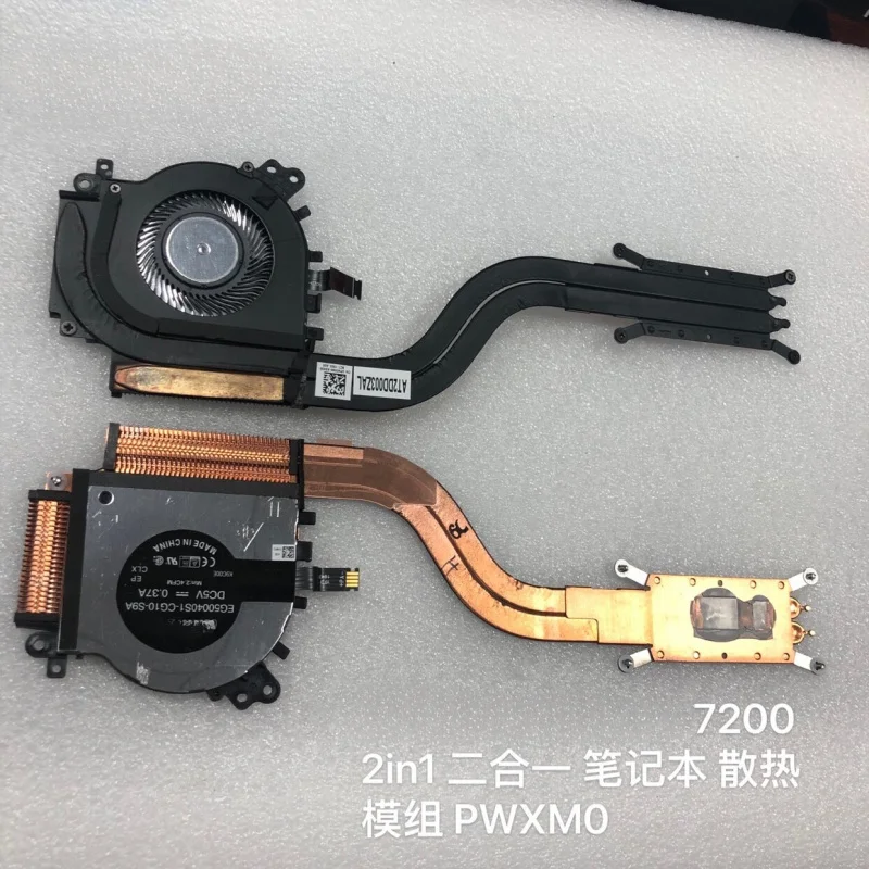 H FOR Dell Latitude 7200 2in1 2-in-1 Laptop Thermal Module 0PWXM0 PWXM0