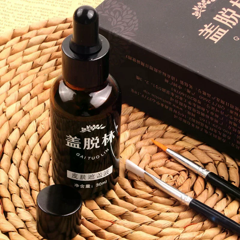 /YOV/30ml Vitiligo Leukoderma Covering Liquid Waterproof Concealer Cream Liquid Women Men Face Discolored Skin Vitiligo Patches