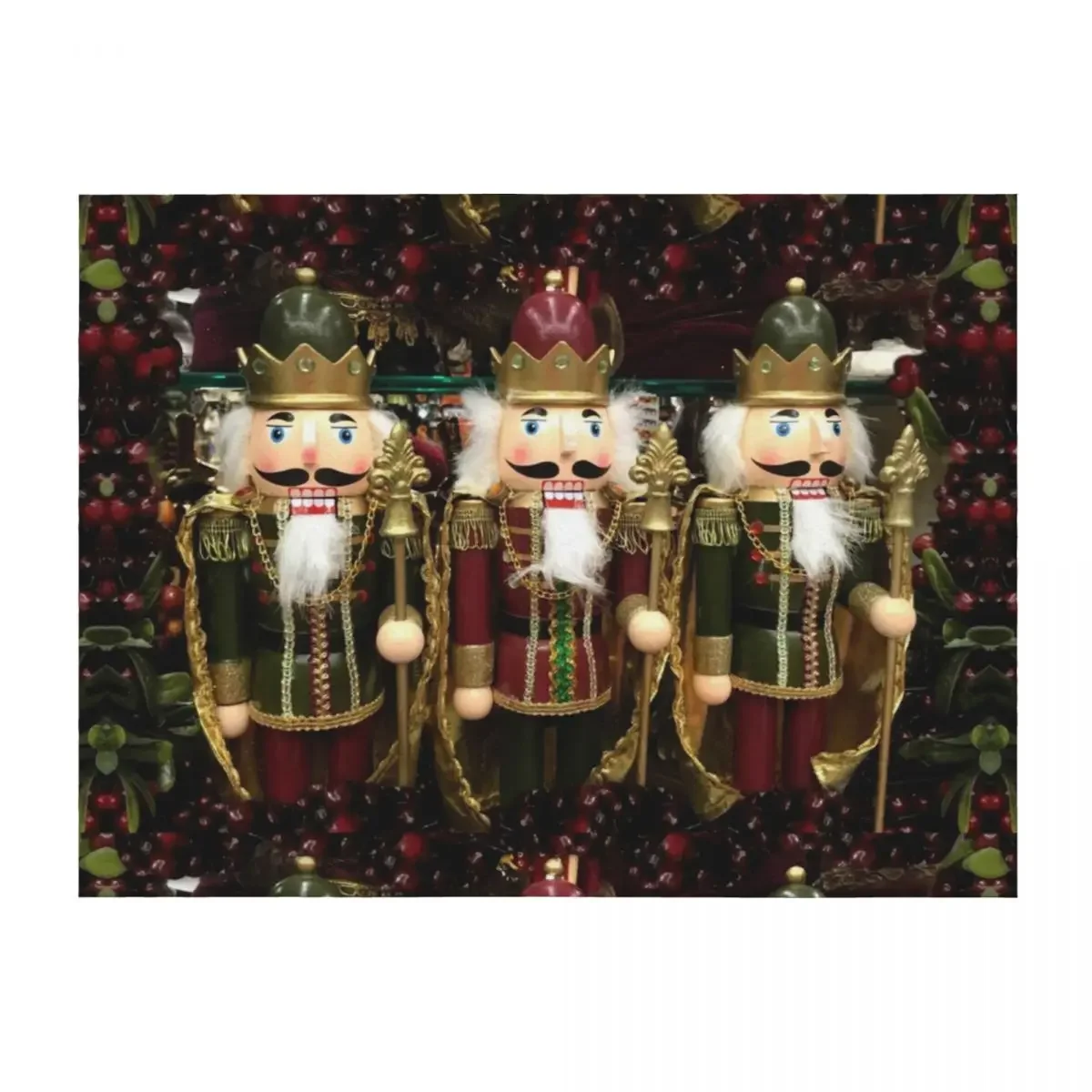 

Christmas Nutcracker Trio Throw Blanket Baby Hairys anime Custom Blankets