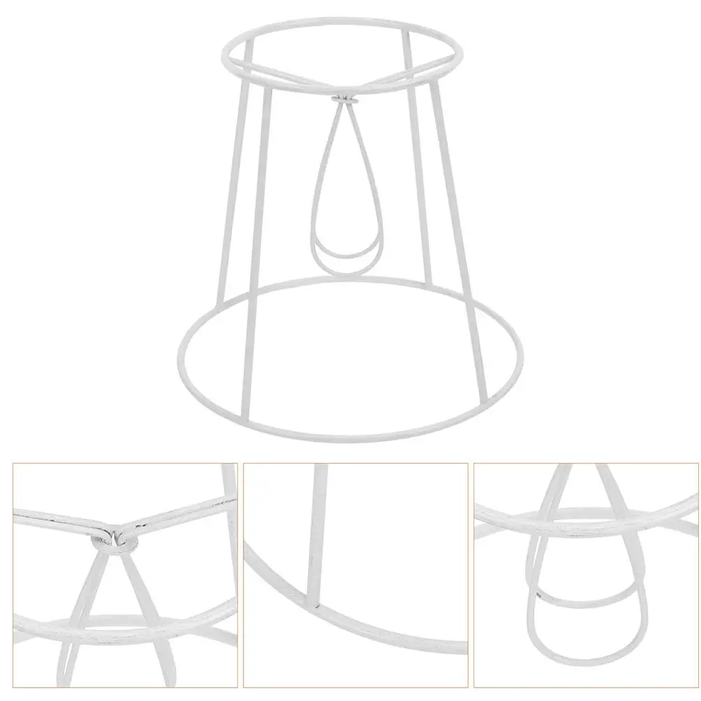 E14 Lamp Shade Frame Conical Wire Holder Metal Ring Support DIY Lampshade Rack for Table Lamp Small Pendant Lighting Decor