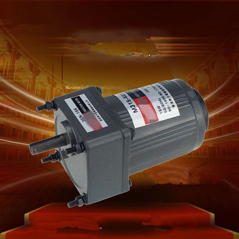 

Three-Phase 380V 220V Single Phase 220V AC Vertical Micro Gear Motor Governor 15W M315 Adjustable speed High Torque