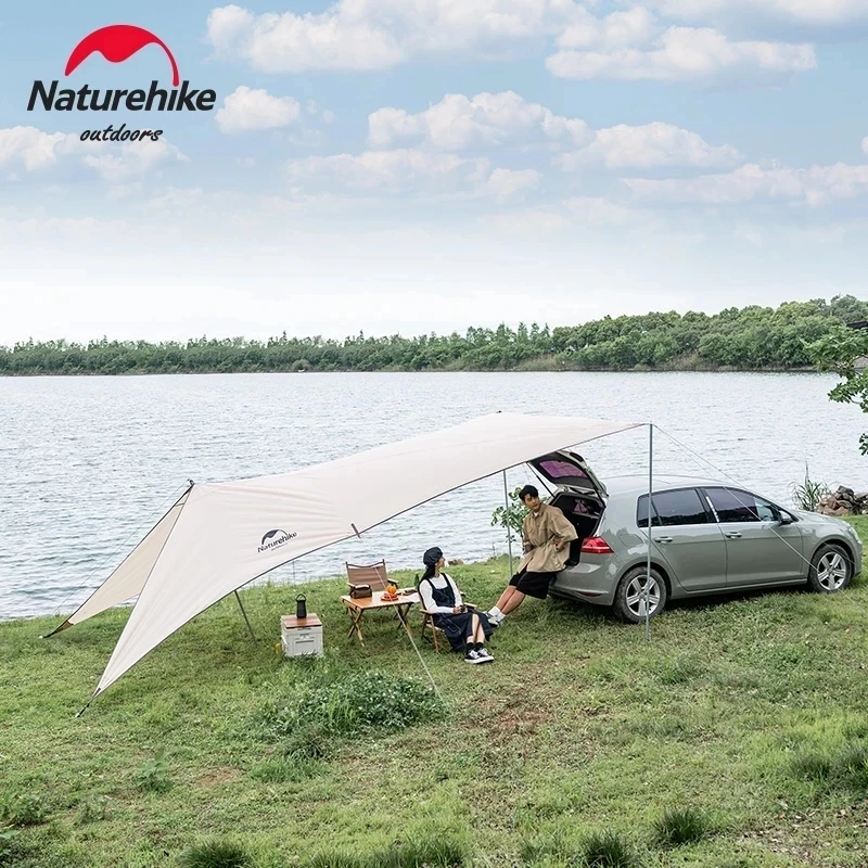 Naturehike 4-6 People Car Tail Sky Curtain 150D Oxford Cloth Outdoor Camping Travel Large Space Waterproof UV Resistant Awning