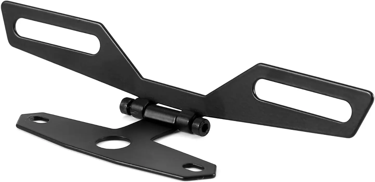 Universal Adjustable Motorcycle License Plate Bracket, Motorcycle License Plate Flipper Motorcycle License Plate Holder for ATV