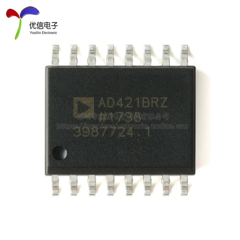 5PCS original AD421BRZRL SOIC-16 loop-powered digital-to-analog converter (DAC) chips