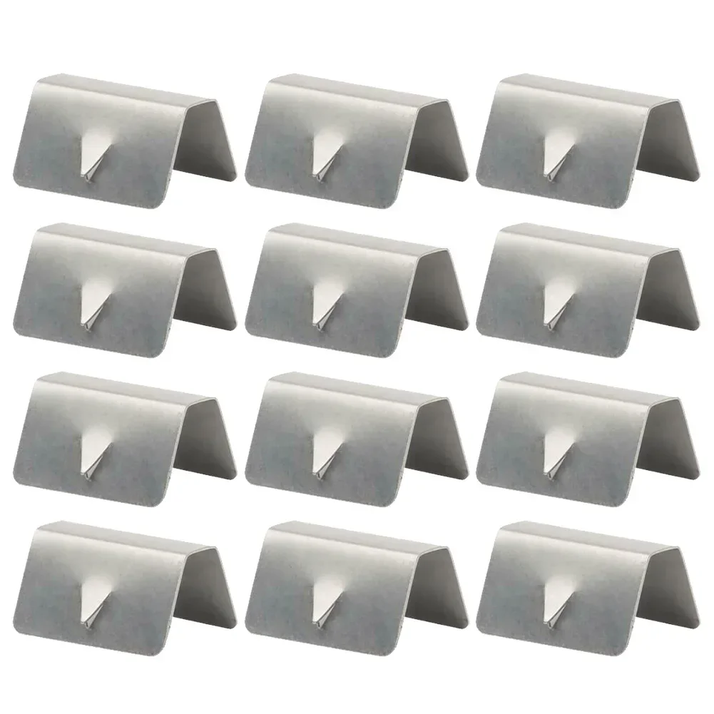 12/8 Pcs Wind Rain Deflector Channel Clips Wind/Rain Eyebrow Clips Stainless Steel Car Window Deflectors For Heko G3 SNED NEW