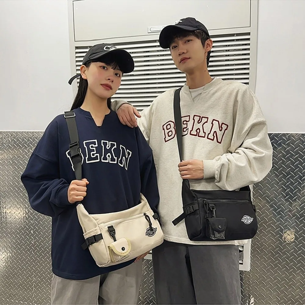 

Многофункциональная сумка через плечо, спортивная нейлоновая сумка в корейском стиле, водонепроницаемая квадратная сумка на плечо в уличном стиле унисекс