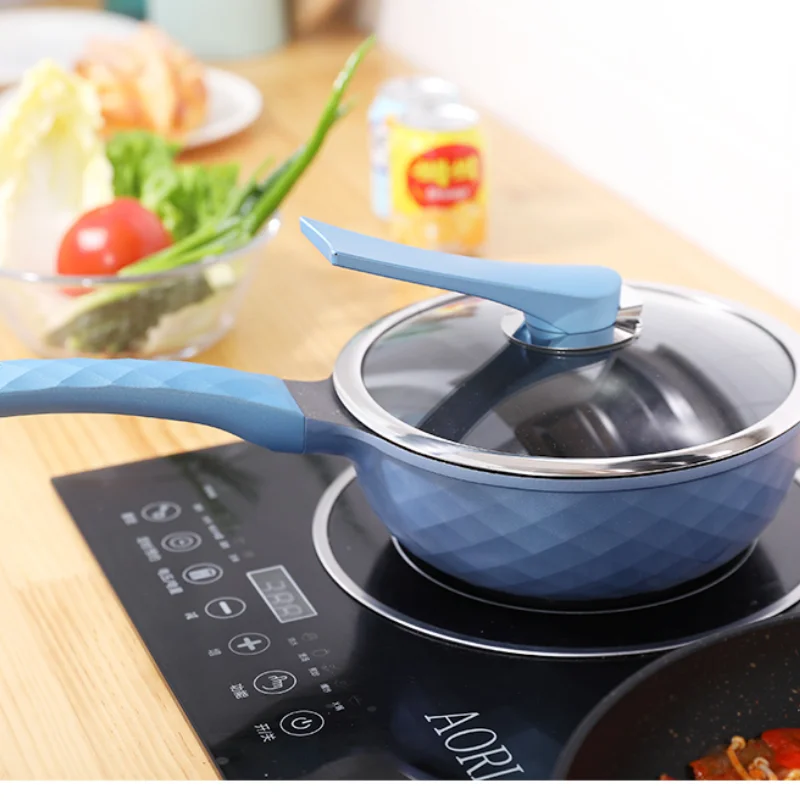 Korean Mini Stir Fry Pan Rice Stone Non-Stick Pan Small Single Person Cooking Pan Complementary Food Frying Pan