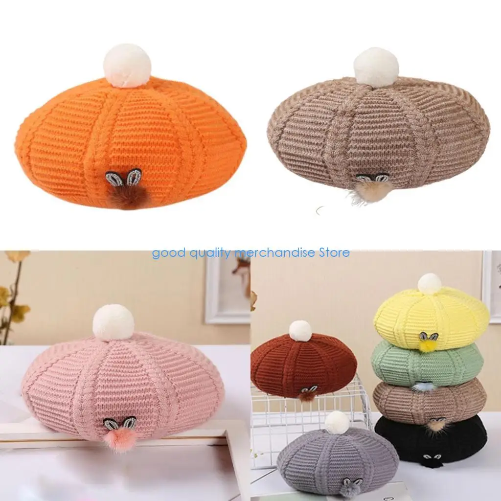 

Y5JD Mini 50-60cm Hat French with Bunny Decoration for Girls Women
