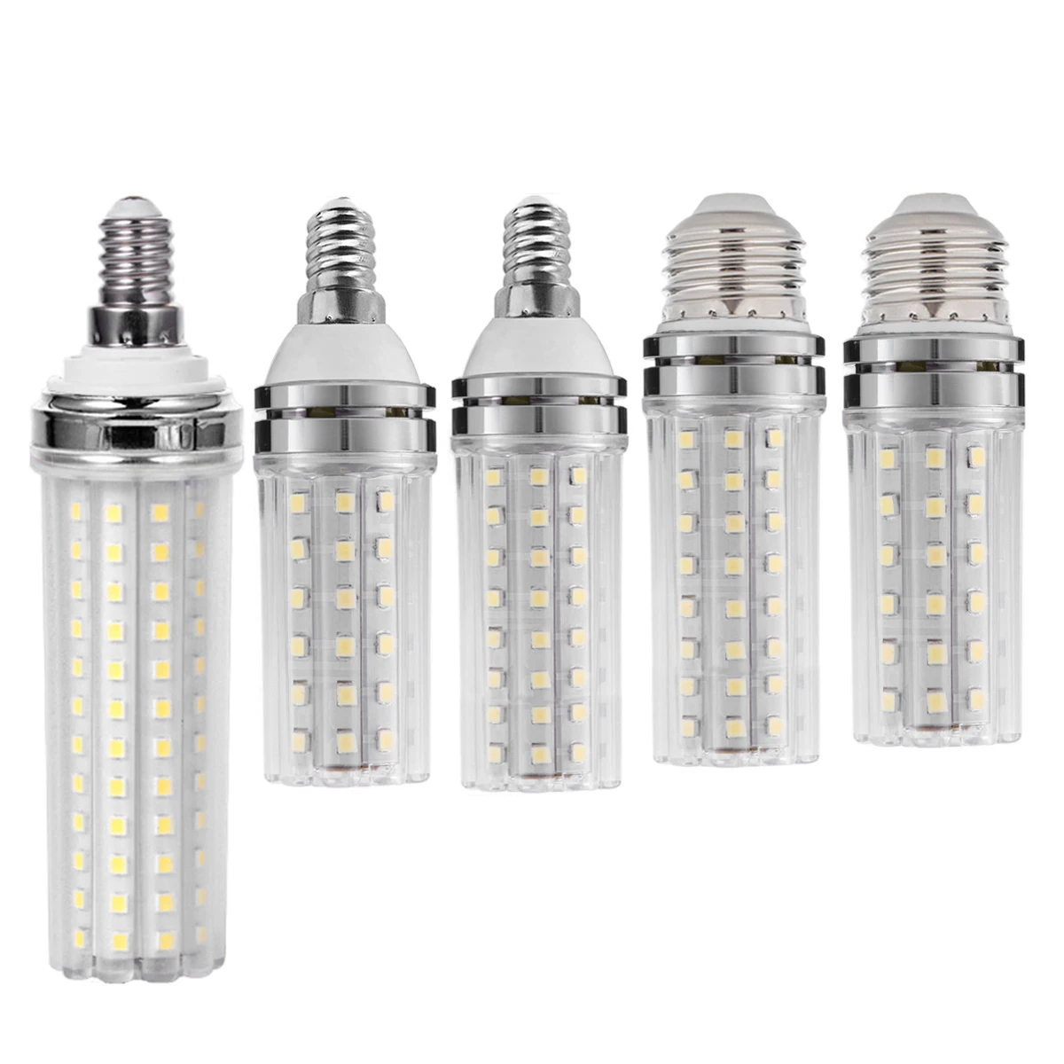 

5X E14 E27 12w 16w 20w 24w 40w Led Corn Lamp Color Super Three White Smd/2835/chip High Living Power Lights Home Chandelier Lamp