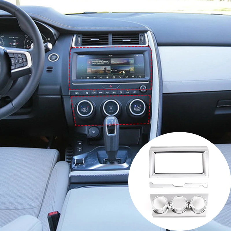 

Car Center Console Navigation Frame Air Conditioning Control Panel Cover Decoration Sticker Trim For Jaguar E-PACE 2018-2020