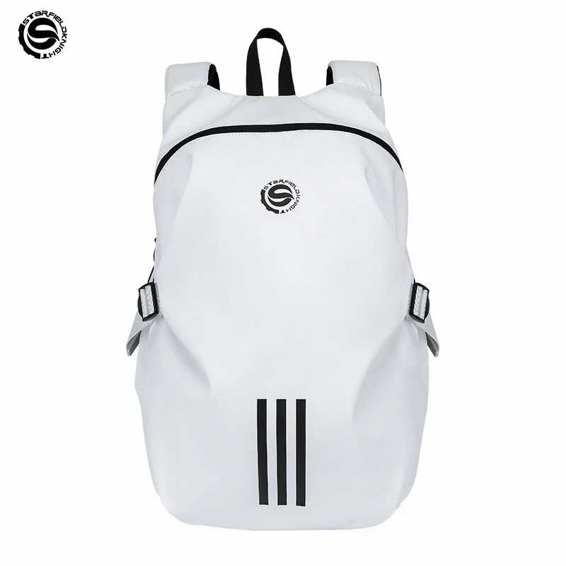 

Star Field Knight White Motorcycle Riding Backpack High-capacity Helmet Bag Multifunctional Waterproof Night Reflection Logo