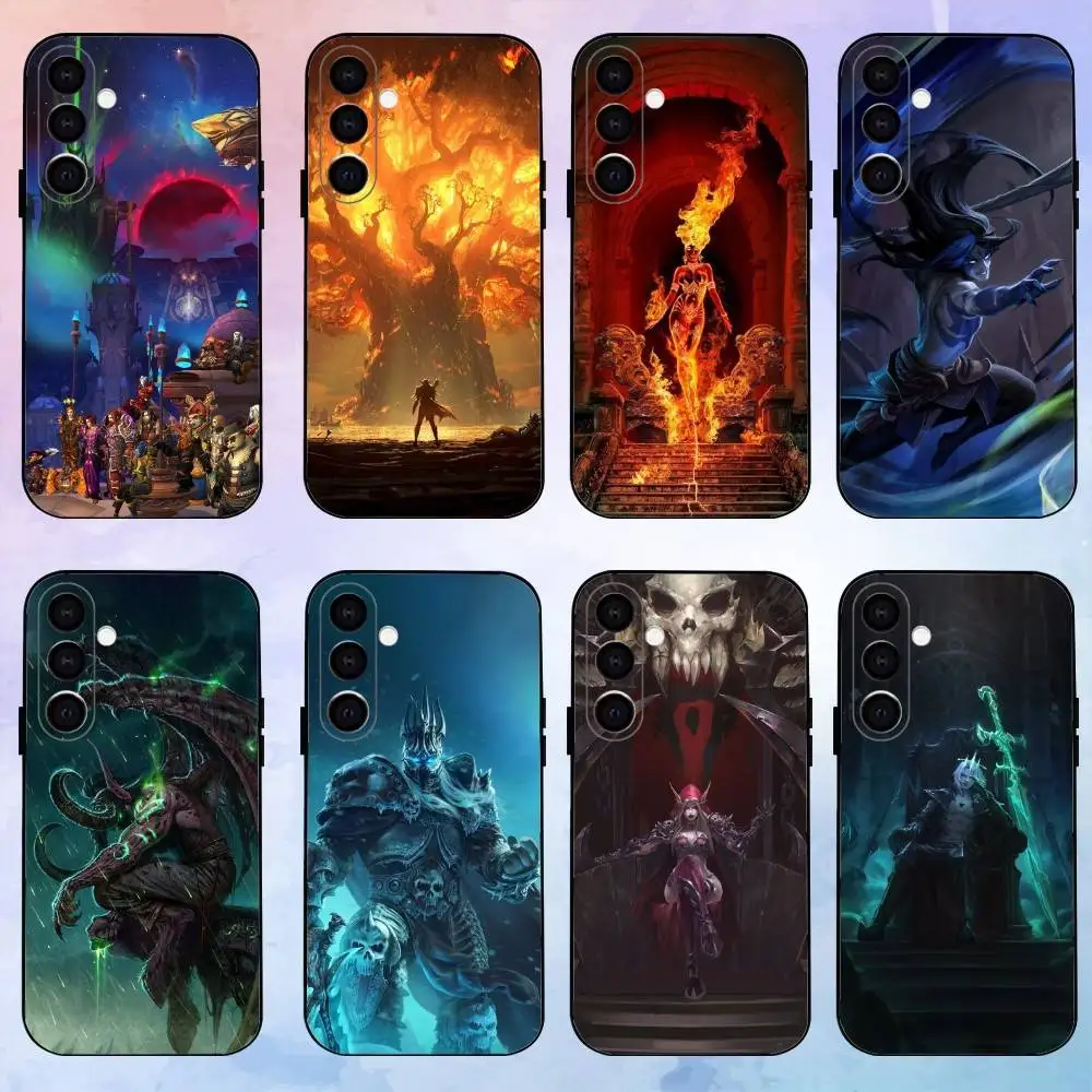 

W-world Of W-Warcraft Game Phone Case For Samsung Galaxy A73,A72,A71,A70,A53,A52,A51,Others Soft Black Shell