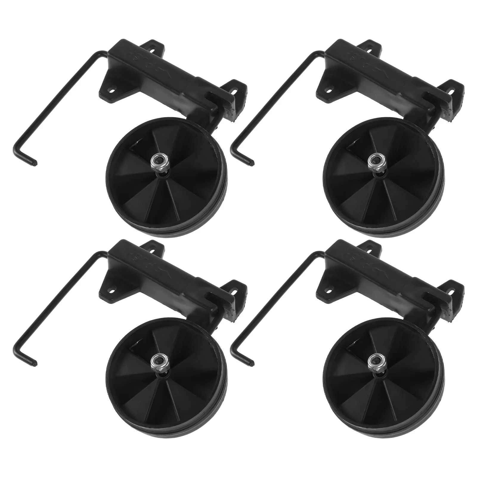 

4Pcs Portable Folding Shopping Cart Wheels Replacement Sturdy Construction for Travel Grocery Trolley Casters Flexible Turning