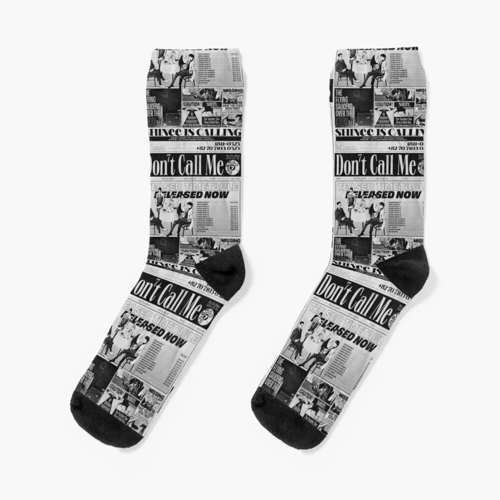 

SHINee Don't Call Me Socks cotton hiking Rugby anti-slip Socks Women's Men's