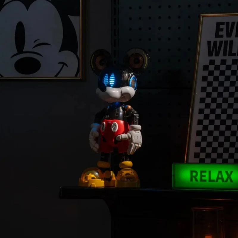 Novo kit de modelo de montagem do mickey mouse da disney sluban pleyerid coleção original figuras de ação robô modelo estátua brinquedos hobby presente