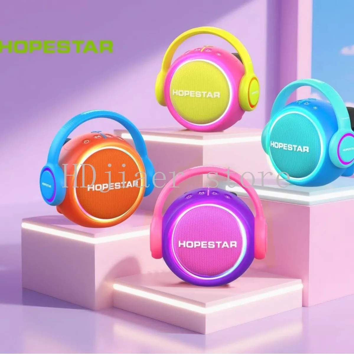Cute Kids Bluetooth Speaker with Microphone All-in-One Singing Machine Toy Birthday Gift for Boys Girls view 3
