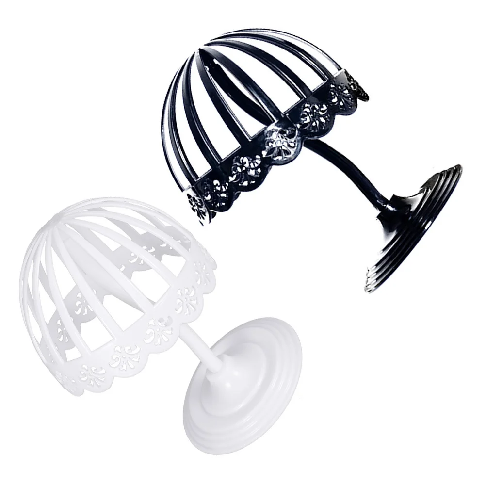 

2pcs Display Holder Premium Plastic Hollow-Out Design Hat Storage Rack For Mall Supermarket Pe Hat Rack Display Stand