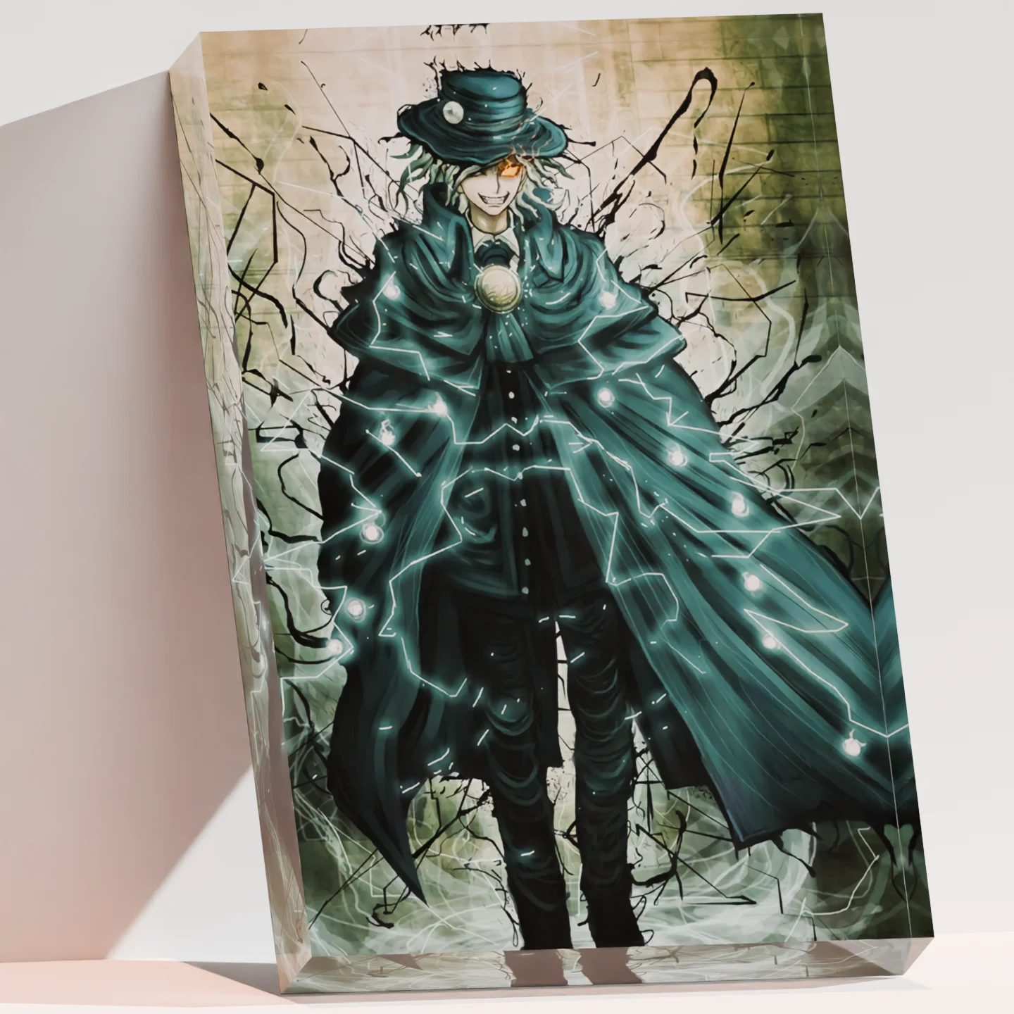 Fate Grand Order FGO Avenger Edmond Dantes Clear Acrylic Block Anime Goods Desktop Ornament Anime Desk Decor Collection Gift
