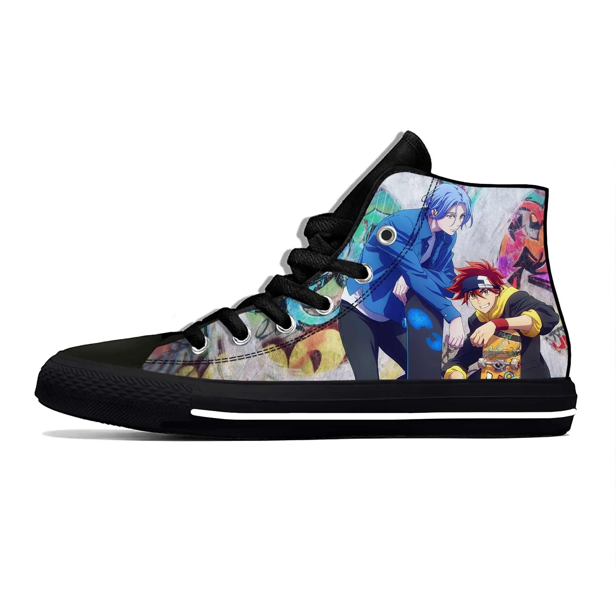 

Anime Sk8 The Infinity Kyan Reki Hasegawa Langa Casual Cloth Shoes High Top Lightweight Breathable 3D Print Men Women Sneakers