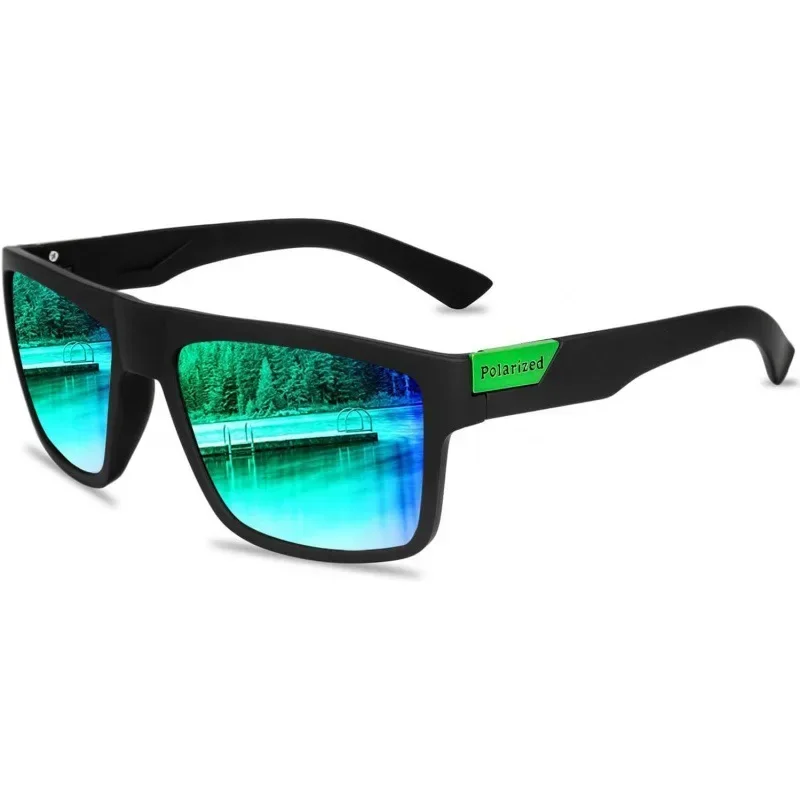 Elastic paint large frame anti-ultraviolet cycling glasses outdoor color-changing driving polarized sunglasses