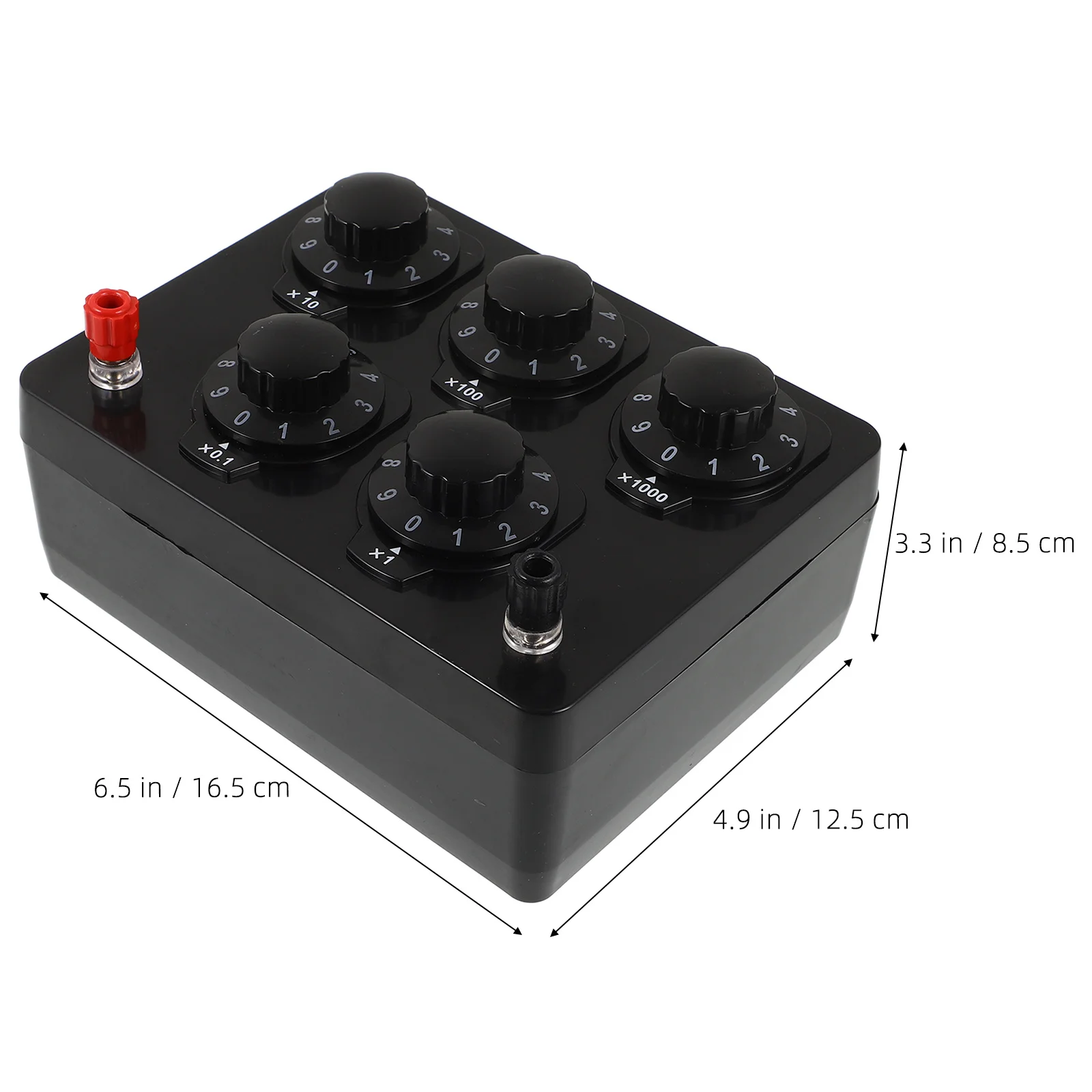 Resistance Box Adjustable Physical Electrical Experiment Resistance Box 0-9999 Ohm Laboratory Equipment Physical Tool