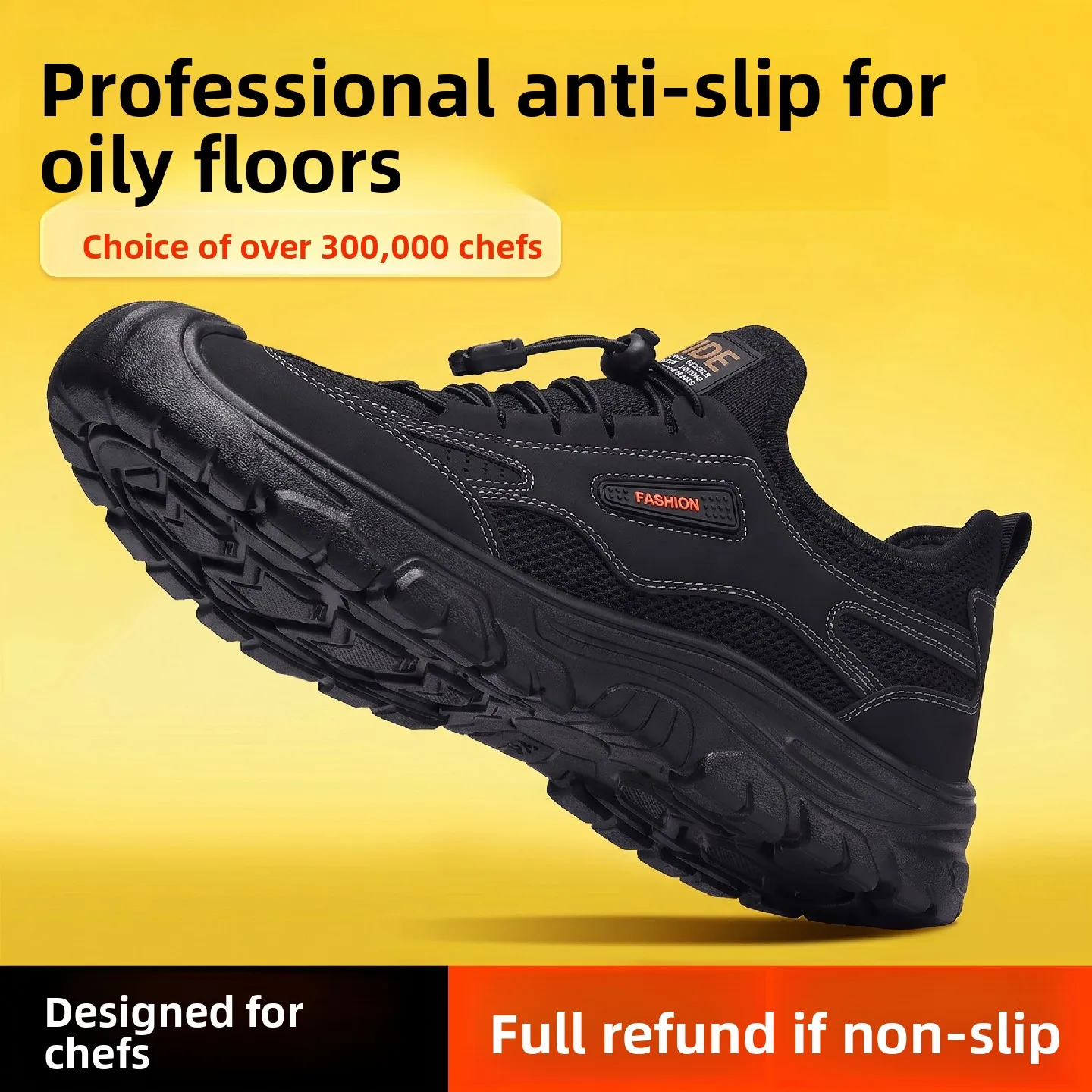 Comfortable Kitchen Work Shoes for Men 2026 New Style Waterproof Anti-Slip Soft Bottom Stand for Long Time without Tiredness