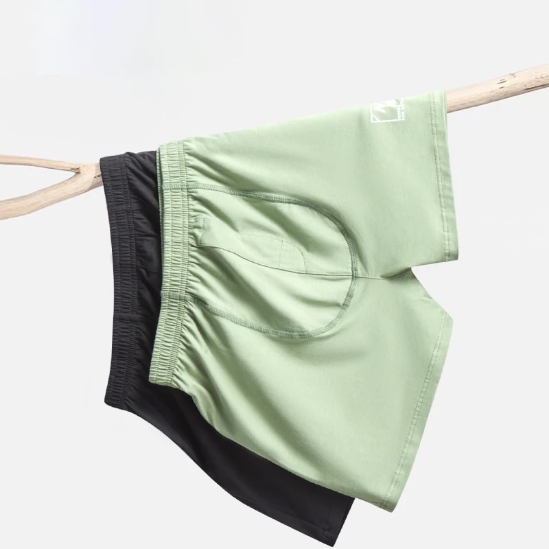 단색 남성 속옷 복서 팬츠 모달 코튼 루즈핏 애로우 팬츠 남성용 통기성 부드러운 홈웨어 팬티 신축성 있는 팬티