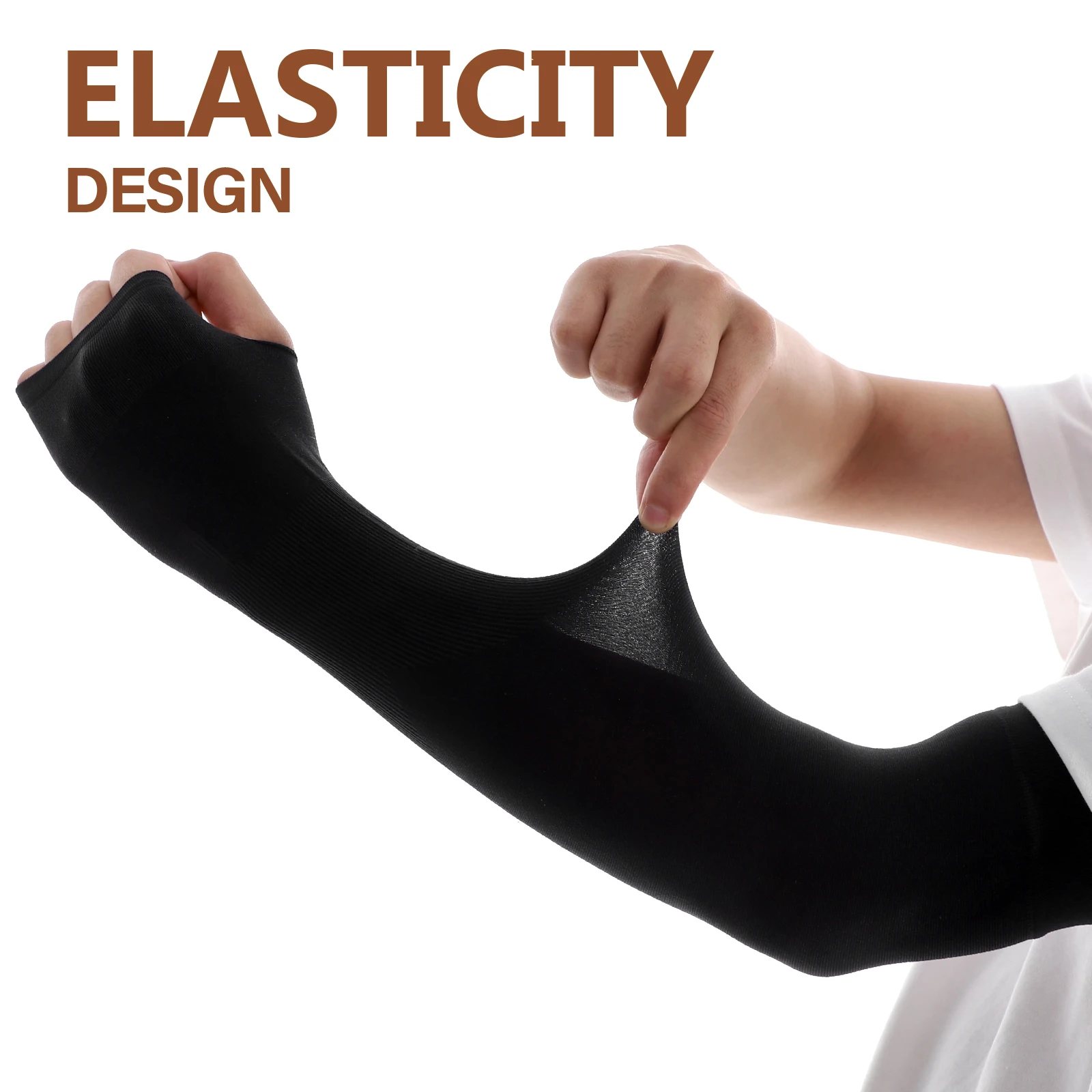 

Uv Protection Arm For Women Men Sun Protector Sleeve Padded Cuff Skid Proof Elastic Long Sleeve For Sports Outdoor