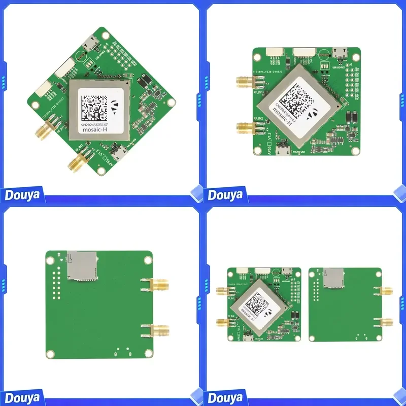 JMS JS-AP55H GNSS GPS Dual Antenna RTK Module Board 55.2x55.2x9.1mm Support 100Hz Update Rate Integrated TCXO LNA TF Card