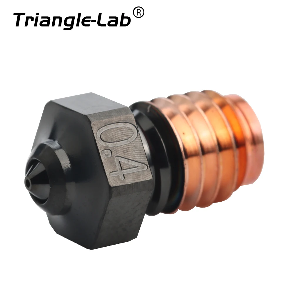 C Trianglelab Phaetus collaboration Tungsten Carbide Nozzle v6 Super Wear-Resistance DLC coating M6 thread for v6 hotend DDE blv