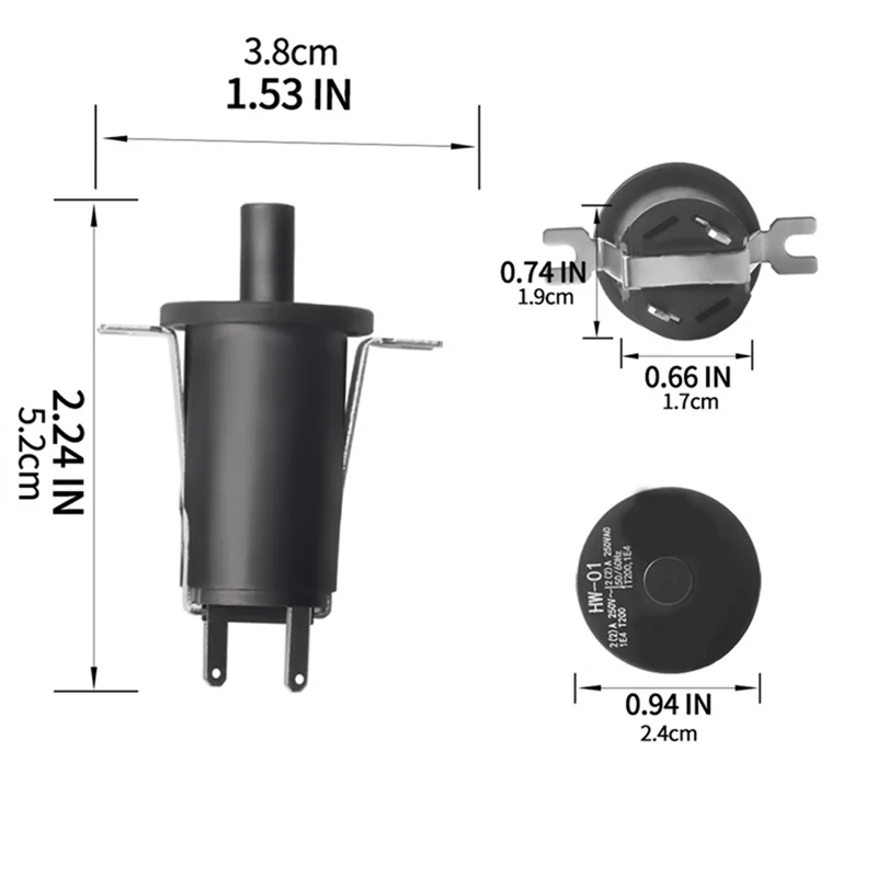 Replace Masterbuilt Hopper Lid/Door Switch W/Screws 9904190041 Fits for 560 / 800 /1050 XL Digital Charcoal Grill Smoker