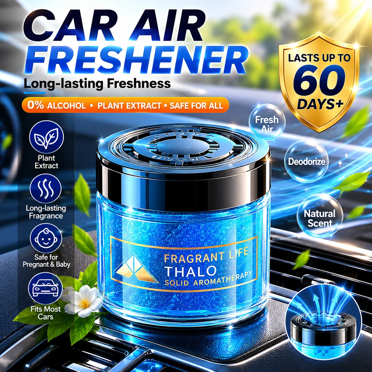 Perfume Fragrance Levels - Pewangi mobil Gardenia, parfum mobil, interior