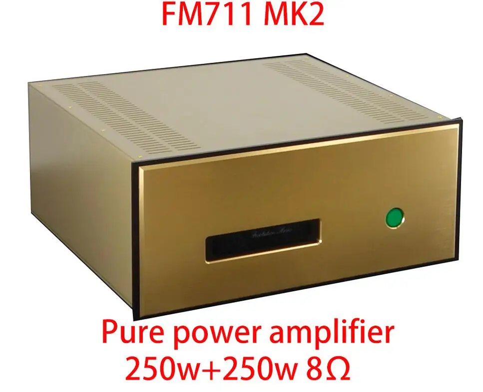 One pair Fm711 Mk2 Hifi Audio Amplifier XLR Input Pure Post-level High Power Amplifier 250w+250w 8Ω 110V 220V