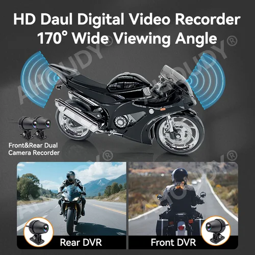 Imagen 2 del producto AHOUDY 5 ''pantalla portátil de navegación para motocicleta Carplay inalámbrico Android Auto IP67 Bluetooth 5G WIFI Moudle