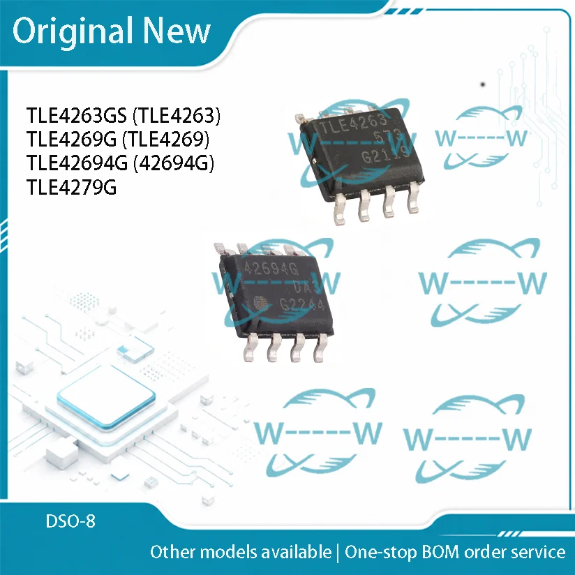 5-30PCS) TLE4263GS TLE4263 TLE4269G TLE4269 TLE42694G 42694G TLE4279G TLE42694 TLE4279 SOP-8 IC CHIP