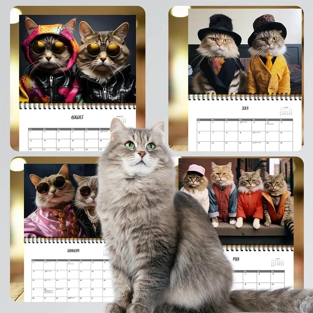 

2026 Cat Calendar 2026 Cat Themed Calendar Monthly Holiday Planning Reminder Tool Suitable for Bedrooms and Studies