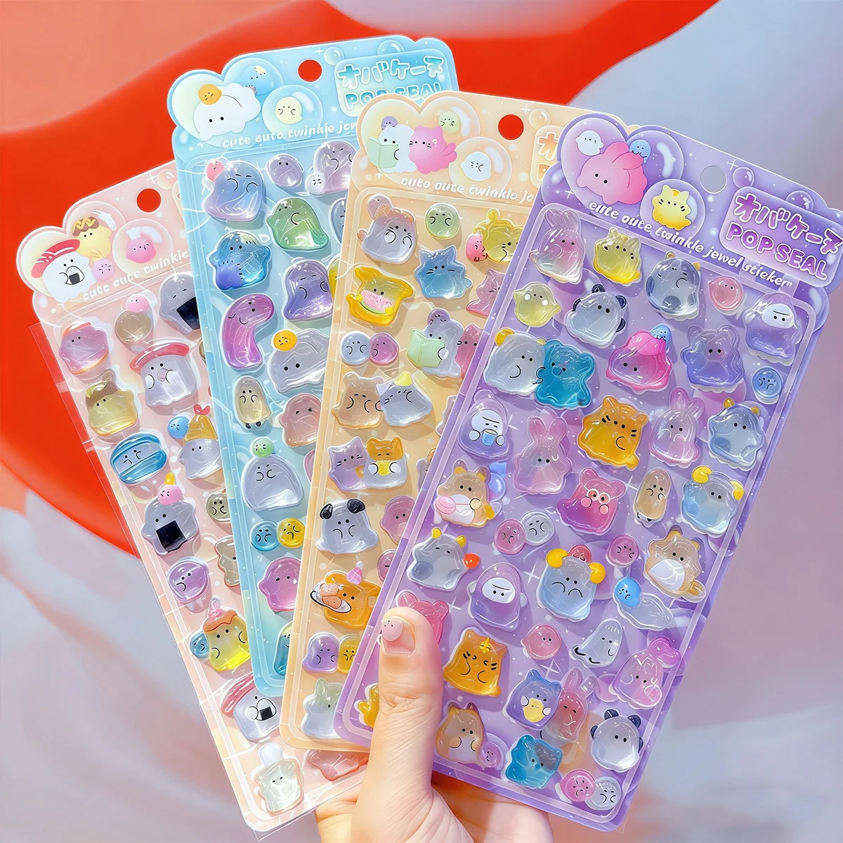 3D Sticker Reliëf Kristal Sticker Cartoon DIY Educatieve Beloning Sticker Telefoon Decoratie Sticker Album Sticker