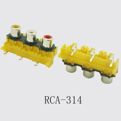 2PCS RCA Connector 2/3/4/6Holes Stereo Audio Jack 90/180 Degree Sealed AV Audio Female Input Socket