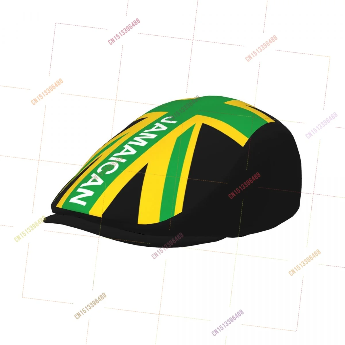 Jamaica UK Flag Men Women Flat Ivy Gatsby Newsboy Driving Hat Cap Short Brim Ideal for Driving Daily Casual
