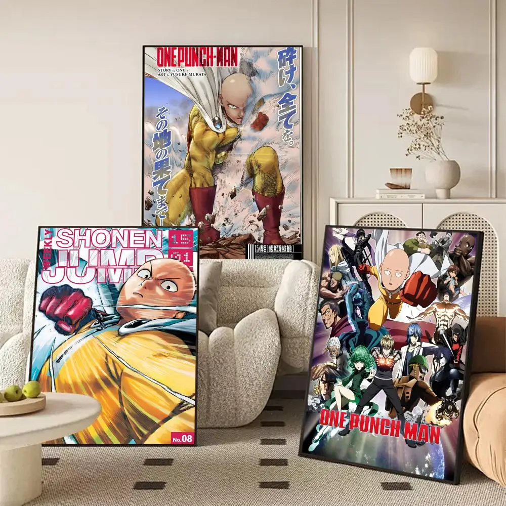Anime O-One Punch Man Poster Perfect Sticker Self Adhesive Art Designed for Home Dining Office Spaces - view 3