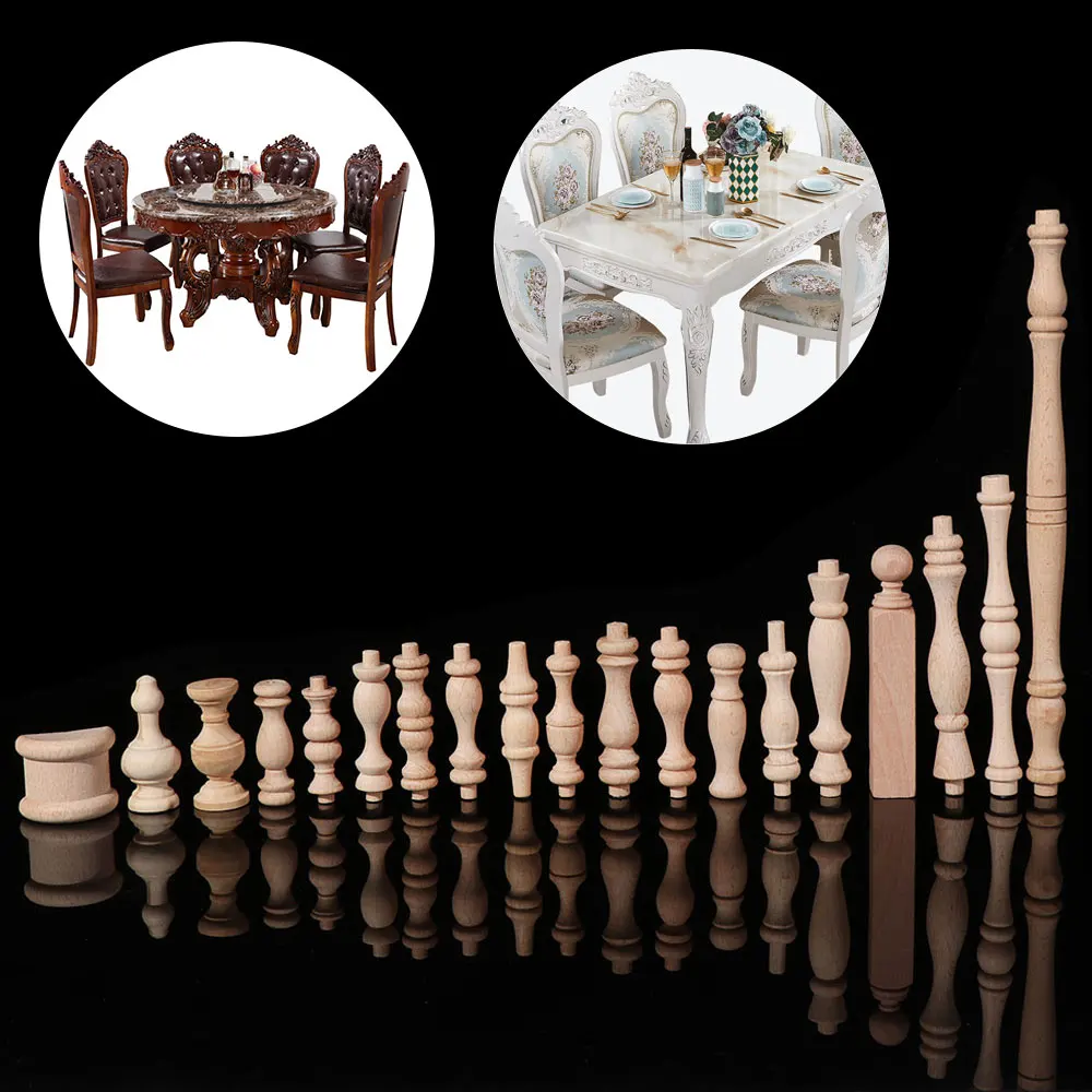Multi Styles Accessories Decoration Crafts Home Decor Furniture Foot Legs Cabinet Seat Feets Vintage Wood Carved