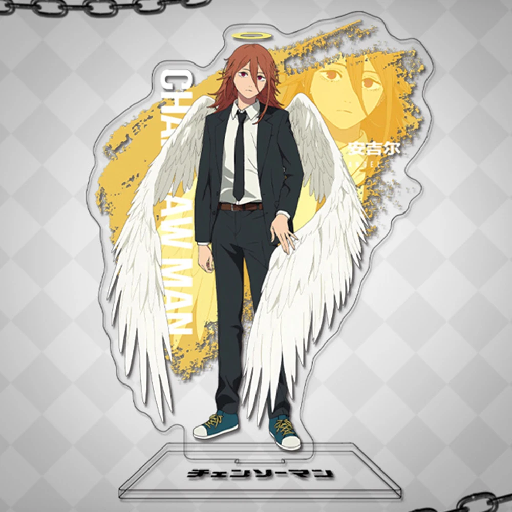 أنيمي بالمنشار رجل الفيلم: Reze Pochita Denji Makima تأثيري حامل الاكريليك سطح المكتب الديكور الشكل الدائمة لوحة الدعائم #5